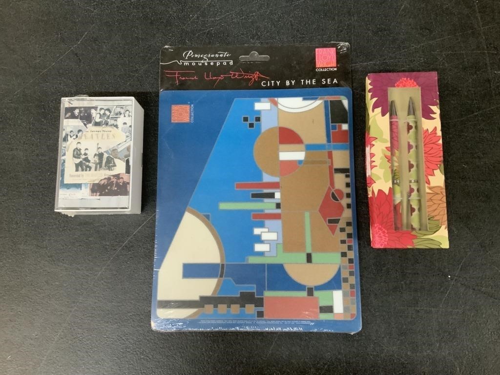 Pens, Mouse Pad, The Beatles Cassette