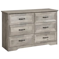 IDEALHOUSE Dresser for Bedroom with 6 Drawers, Wo
