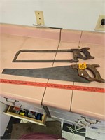 Meat saw and hand saw