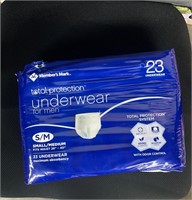 Total Protection Underwear for Men (S/M 23-Pc)