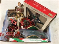 Vtg Christmas Items, Tree Topper in Box, etc.