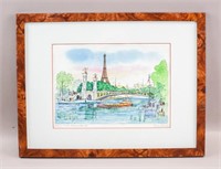 WC Paper Signed Jean Dufy SERGE SABARSKY GALLERY