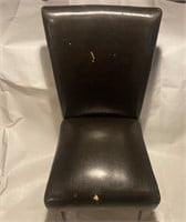 Faux Leather Parsons Chair