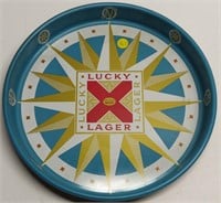 Lucky Lager Tin Tray