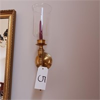 PAIR OF BRASS SCONCE