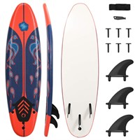 GYMAX Surfboard, 6' Body Board with Removable Fin