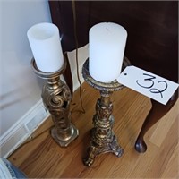 BRASS COLORED CANDLES STICK STANDS