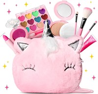 Makeup Kit for Little Girls with Unicorn Bag