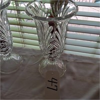 CRYSTAL CANDLE VASES