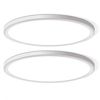 WKONCLDY Two Pack 4700lm LED Flush Mount Ceiling