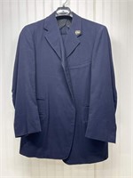 1960' Era PRR Railroad Conductors Navy Wool Suit