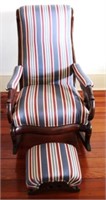 Victorian Rocking Chair w/ ottoman