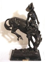 Remington "Outlaw" Bronze Statue, 26"