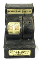 Uncle Sam's Coin Bank Register - 7 x 5 x 6