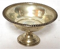 Weighted Sterling Compote 3" tall
