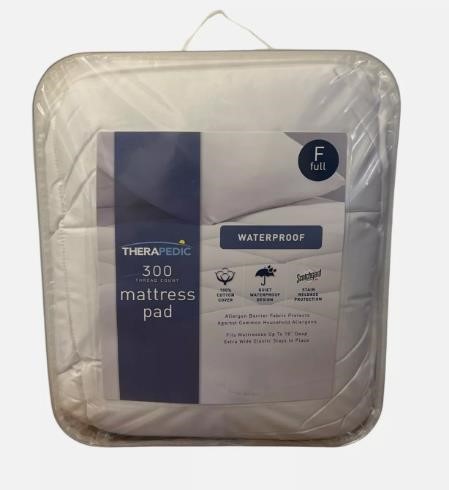 FULL Therapedic Waterproof Cotton Mattress Cover