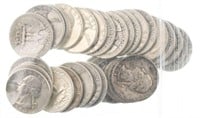 28 +/- 1964 & Pre Washington Silver Quarters