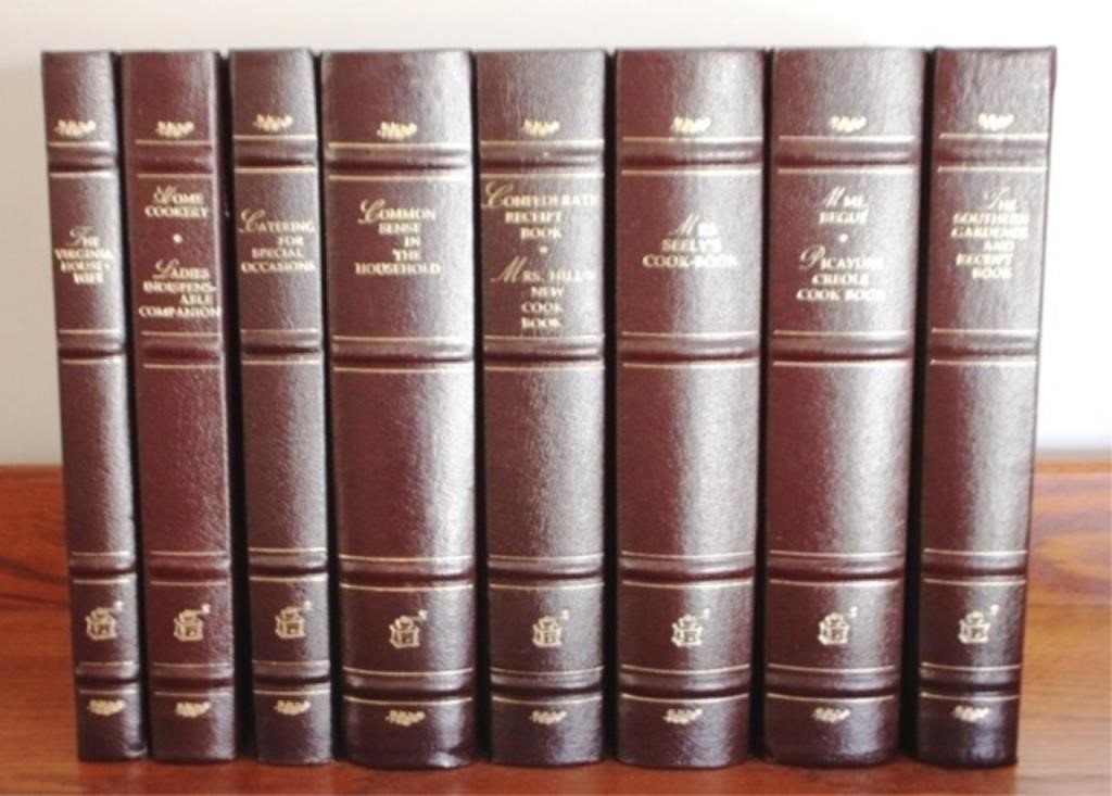 Set of 8 books, Early American Cookbooks