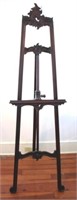 Large Carved Mahogany Easel - 24 x 78