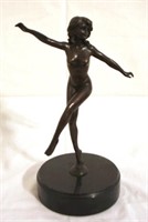 Bronze Nude Statue - 8.5" tall