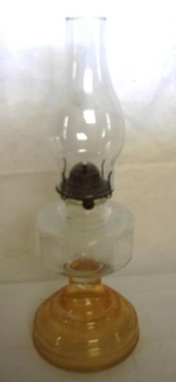 Vintage Oil Lamp - 18" tall