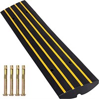 VEVOR Rubber Curb Ramp for Driveway 1 Pack, 15T H