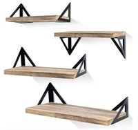 Klvied Floating Shelves Wall Mounted Set of 4,