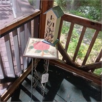 ROSE PLANT STAND, BIRD HOUSE
