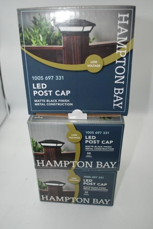 New 3 LED Post Caps