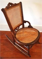 Victorian Caned Rocking Chair