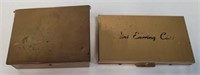 2 Vintage metal jewelry boxes