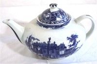 Blue & White Teapot - 6.5" tall