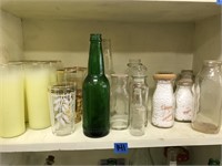Antique Milk Bottles, Glass Tumblers & More