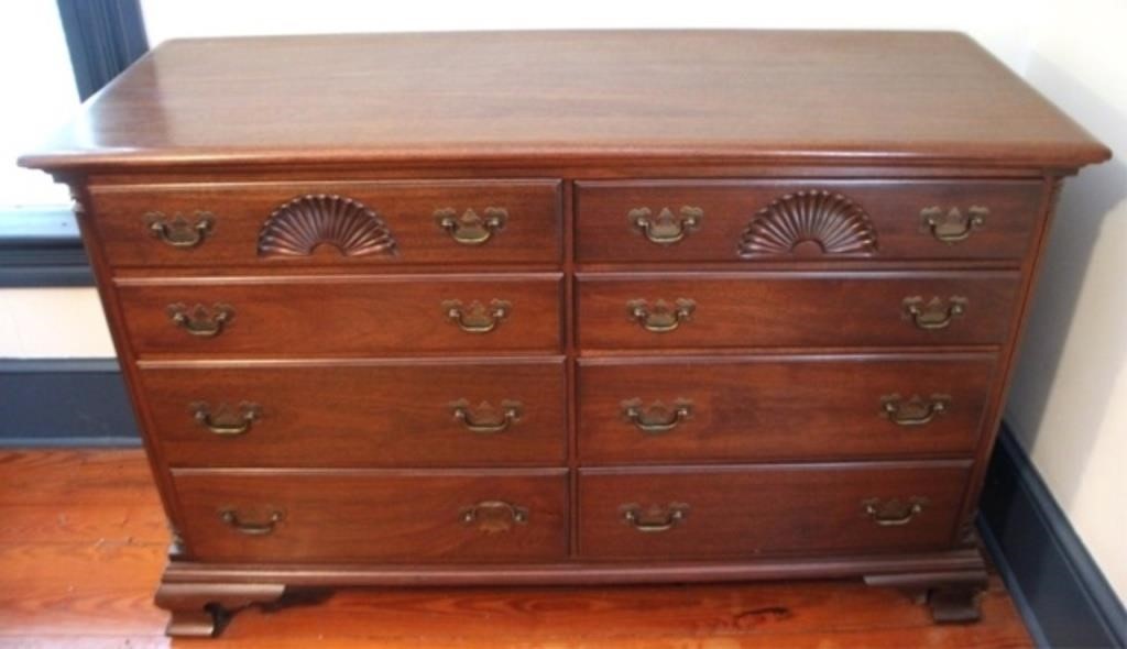 Kling 8-Drawer Mahogany Dresser