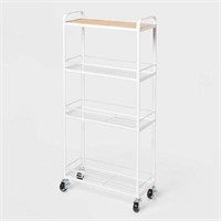 Skinny Storage Cart Matte White - Brightroom