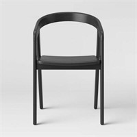 Curved Back Dining Chair Black - Threshold