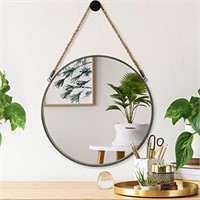 POZINO Round Hanging Mirror, Circle Wall Mirror w