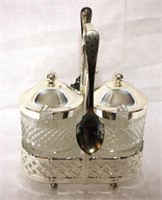 Silver Plated Condiment Set