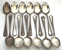 12 Gorham Sterling Spoons - 6" long