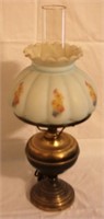 Vintage Painted Lamp - 19.5" tall