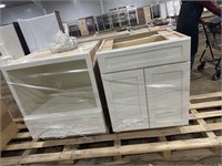 3 Piece Cabinet Set- White