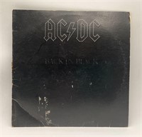AC/DC "Back In Black" Hard Rock LP Record Album