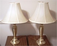 Pair of Lamps,  28" tall