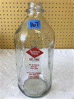 Vintage Diamond Spring Water Half Gallon Bottle