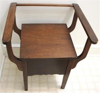 Antique Potty Chair - 22 x 19 x 25