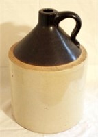 Brown & White Stoneware Jug - 15 x 10