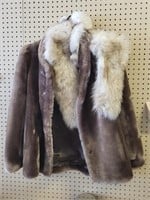 Fur Coat, Stole & Ear Muffs