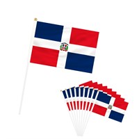 Rotenl Dominica Small Mini Flags, 20 Pack Hand He