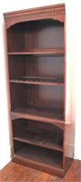 Wood Open Bookshelf - 30 x 77 x 17