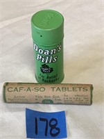 Vintage Doan’s Pills and Cafaso Medicine